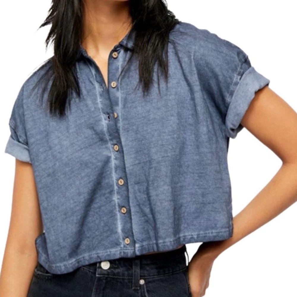 Free People Weekend Rush Crop Top